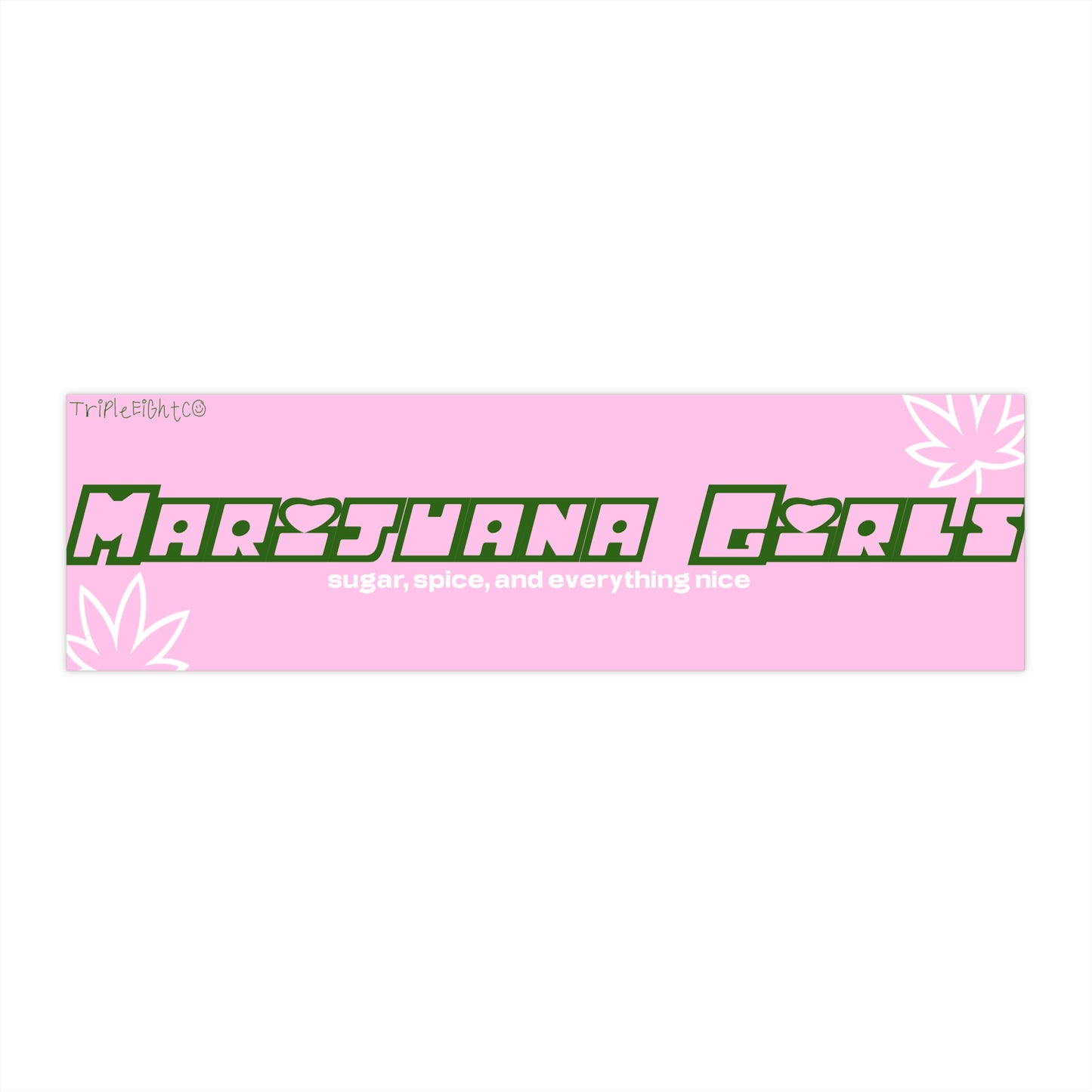 MARIJUANA GIRLS ☆ cotton candy ☆ laptop/bumper sticker decal