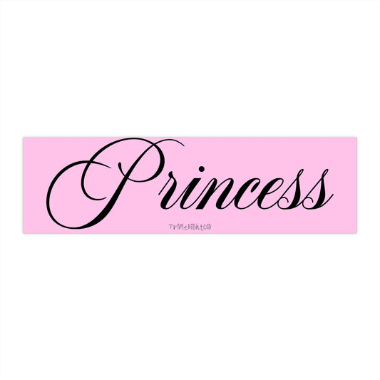 "PRINCESS" ☆ cotton candy ☆ laptop/bumper sticker decal