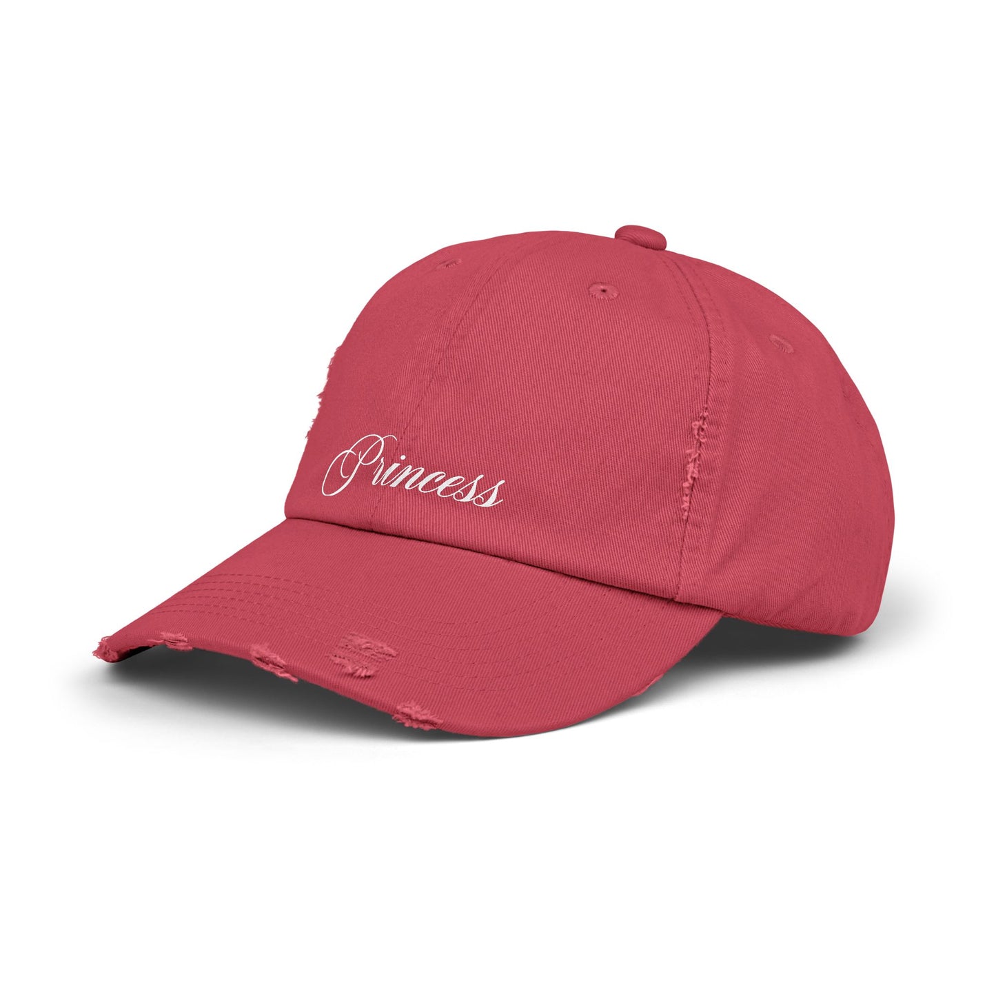 "PRINCESS" distressed cap