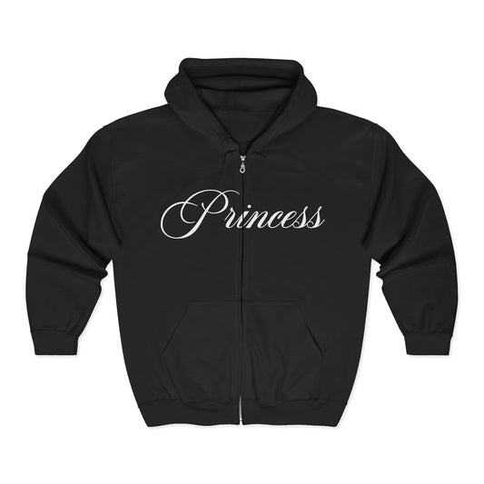 "PRINCESS" zip hoodie