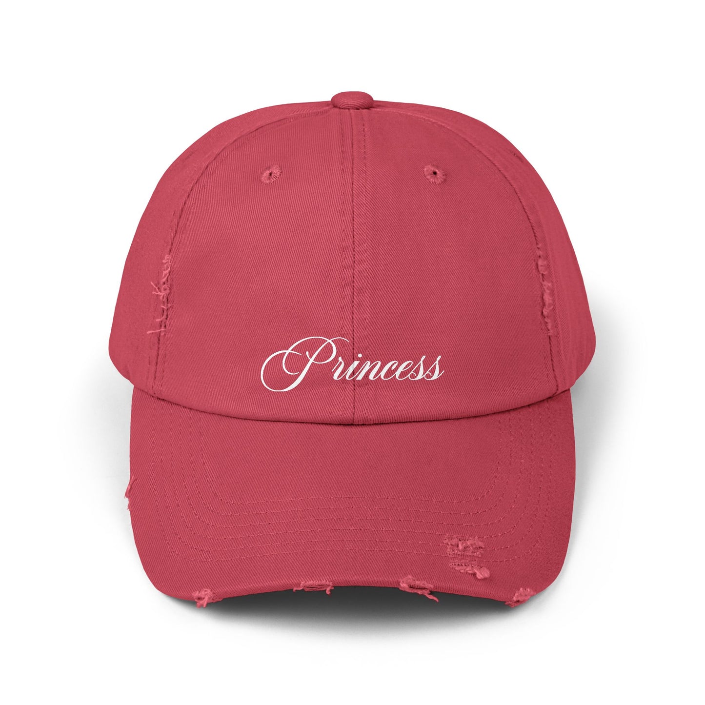 "PRINCESS" distressed cap