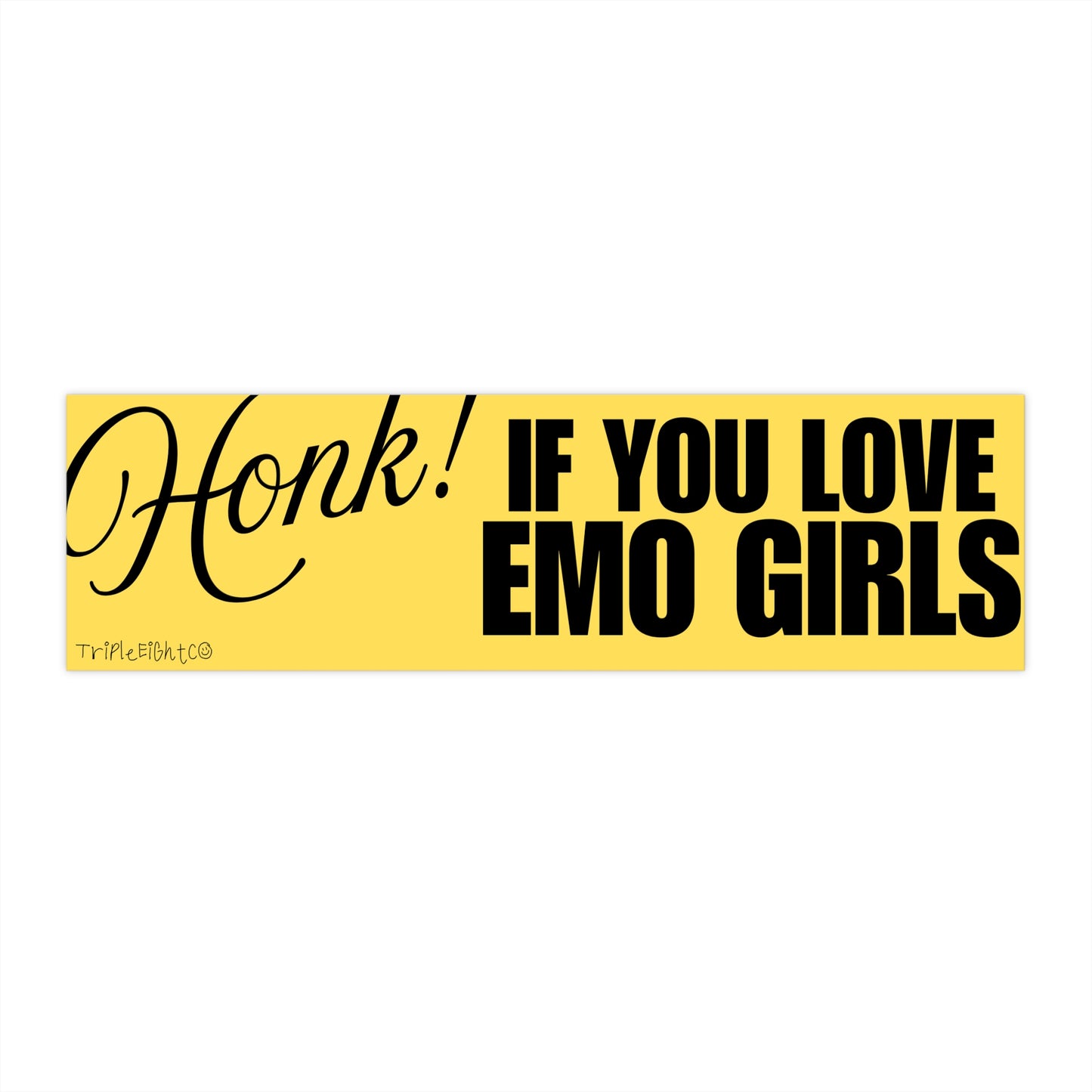 HONK! IF YOU LOVE EMO GIRLS ☆ butter ☆ bumper/laptop sticker decal