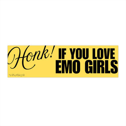 HONK! IF YOU LOVE EMO GIRLS ☆ butter ☆ bumper/laptop sticker decal
