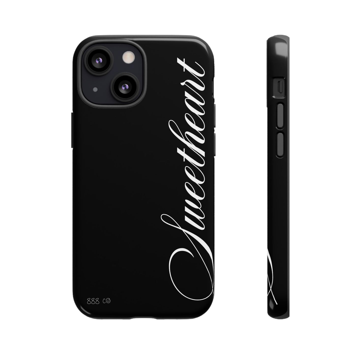 "SWEETHEART" ☆ black ☆ protective phone case
