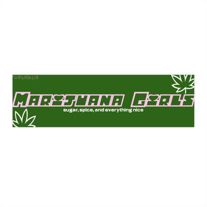 MARIJUANA GIRLS ☆ forest ☆ laptop/bumper sticker decal