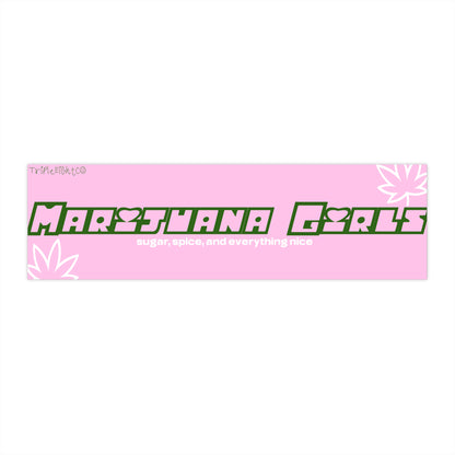 MARIJUANA GIRLS ☆ cotton candy ☆ laptop/bumper sticker decal