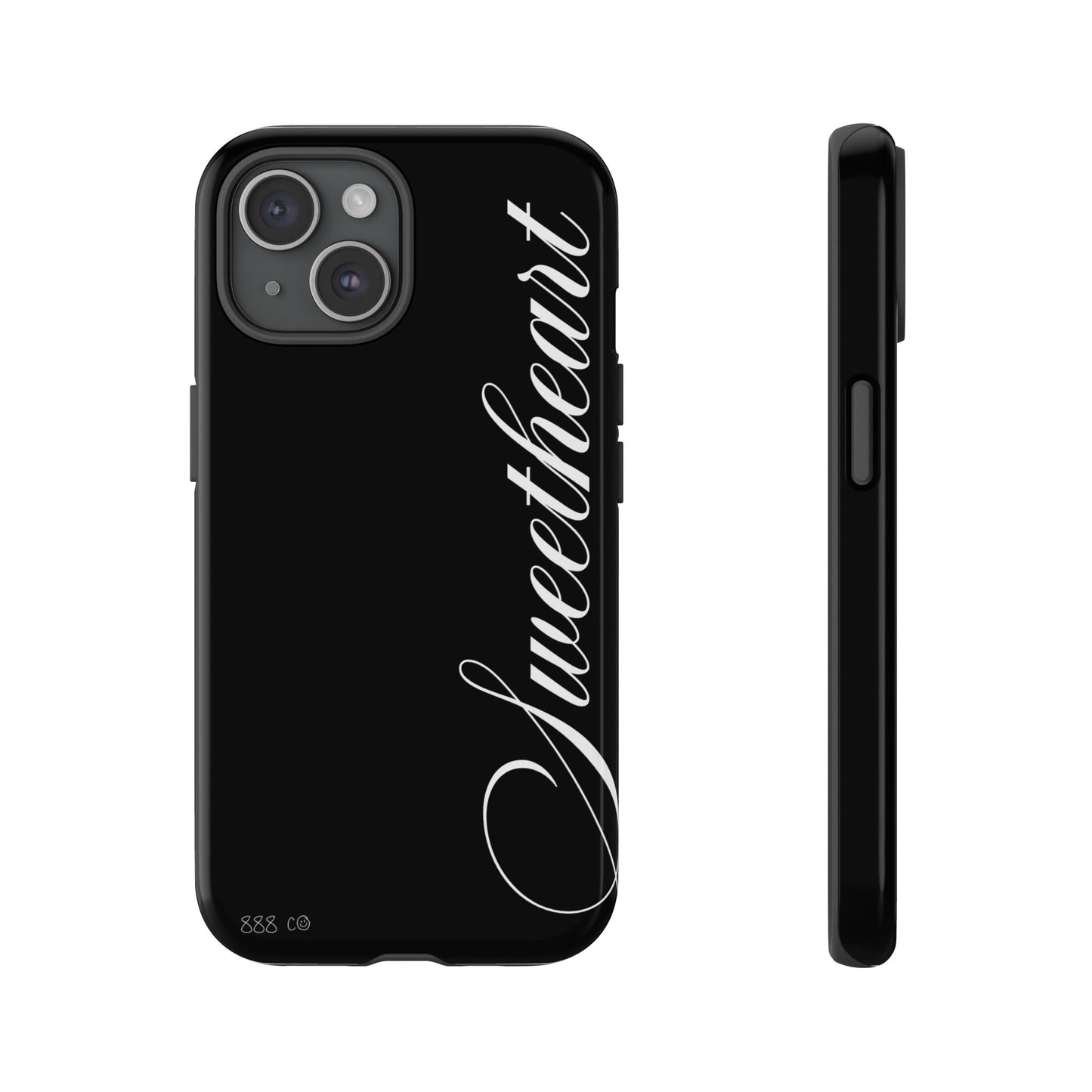 "SWEETHEART" ☆ black ☆ protective phone case