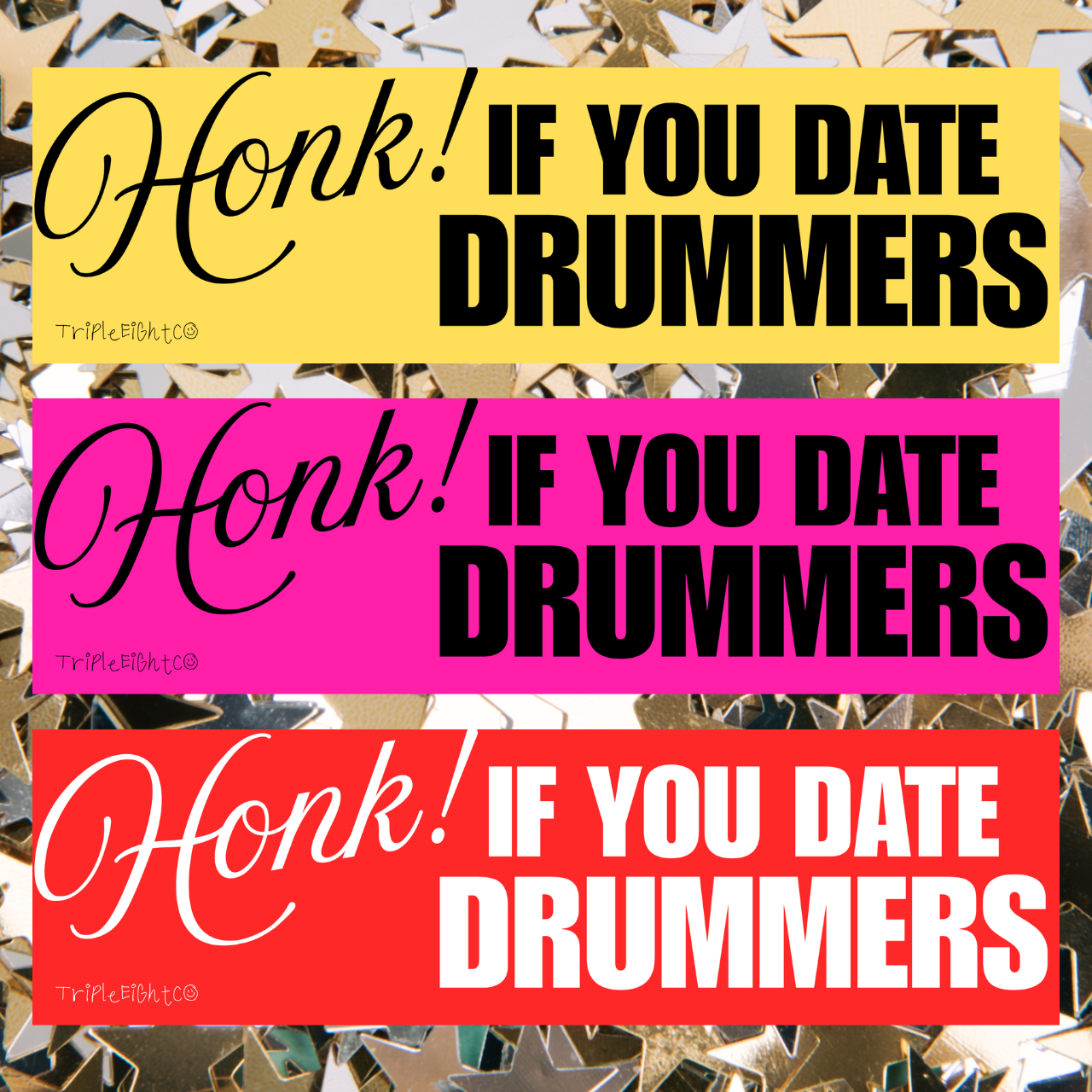 HONK! IF YOU DATE DRUMMERS ☆ cherry ☆ laptop/bumper sticker decal