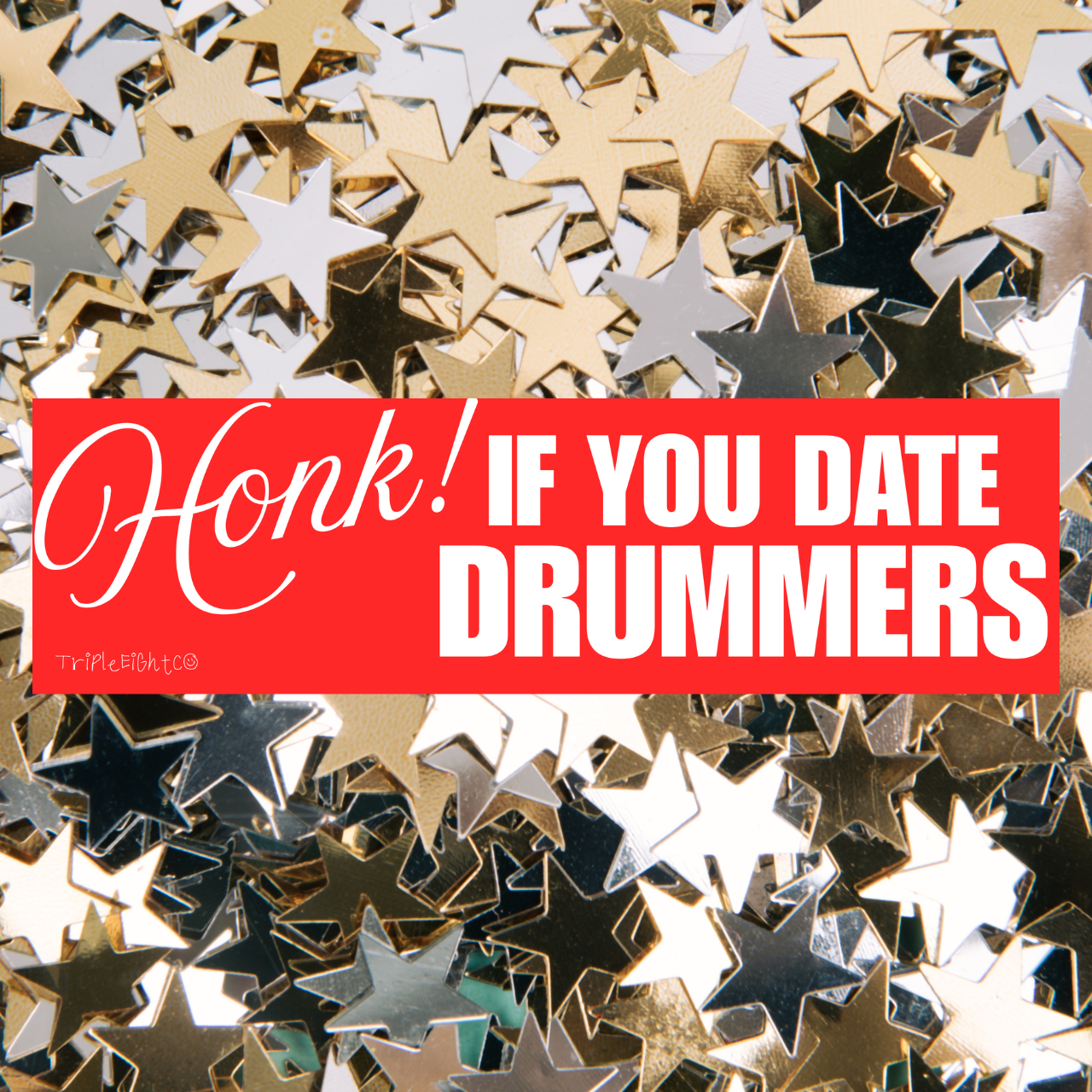 HONK! IF YOU DATE DRUMMERS ☆ cherry ☆ laptop/bumper sticker decal