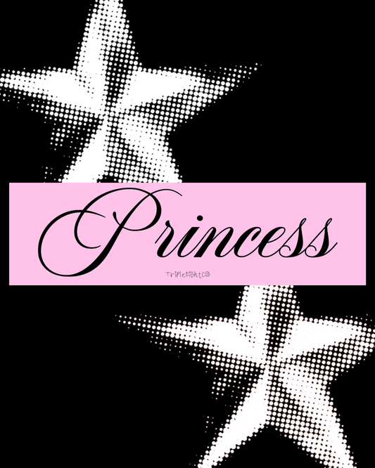 "PRINCESS" ☆ cotton candy ☆ laptop/bumper sticker decal
