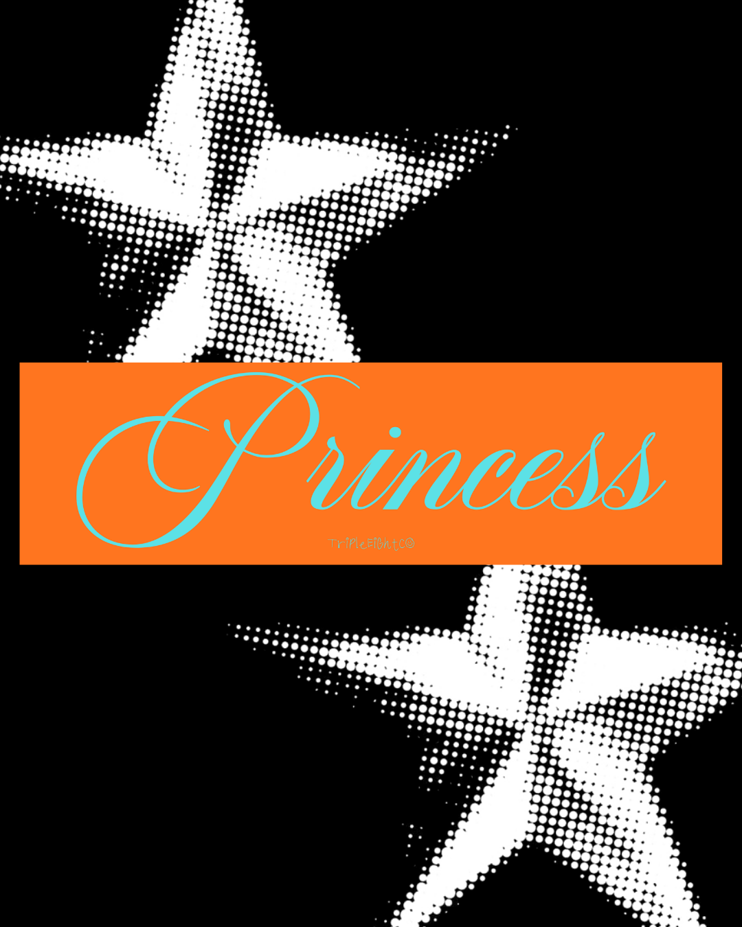 "PRINCESS" ☆ mandarin ☆ laptop/bumper sticker decal