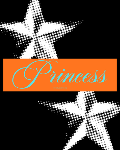 "PRINCESS" ☆ mandarin ☆ laptop/bumper sticker decal