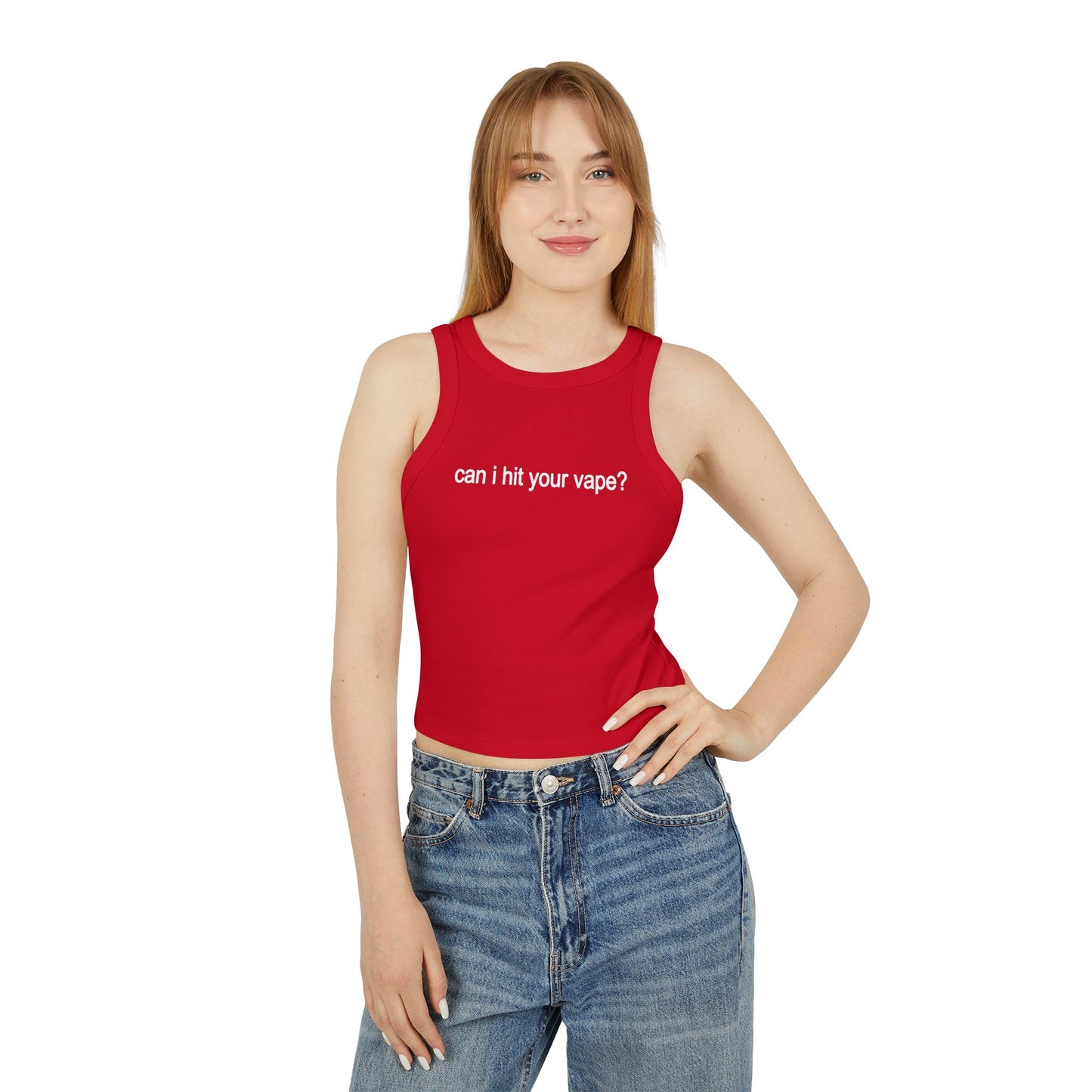 "can i hit your vape?" tank  ☆ ribbed racerback top