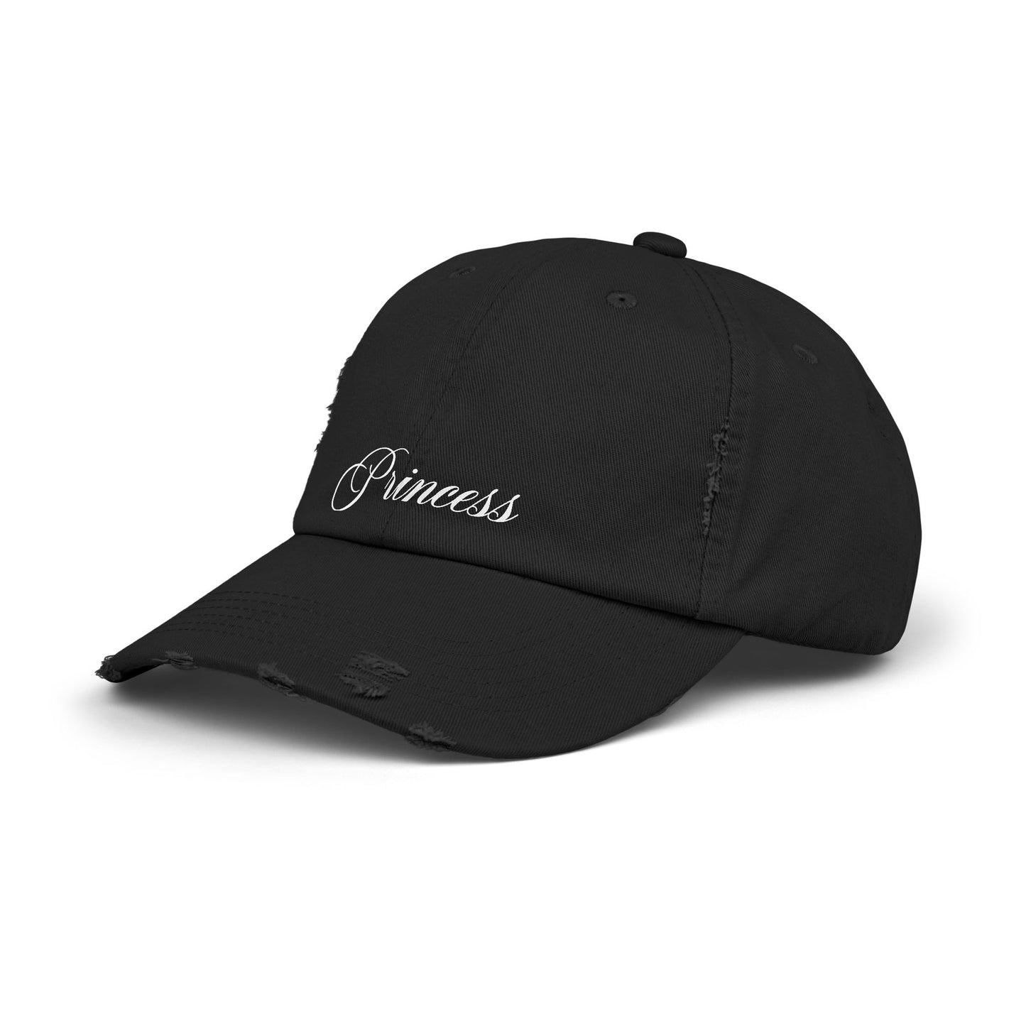 "PRINCESS" distressed cap
