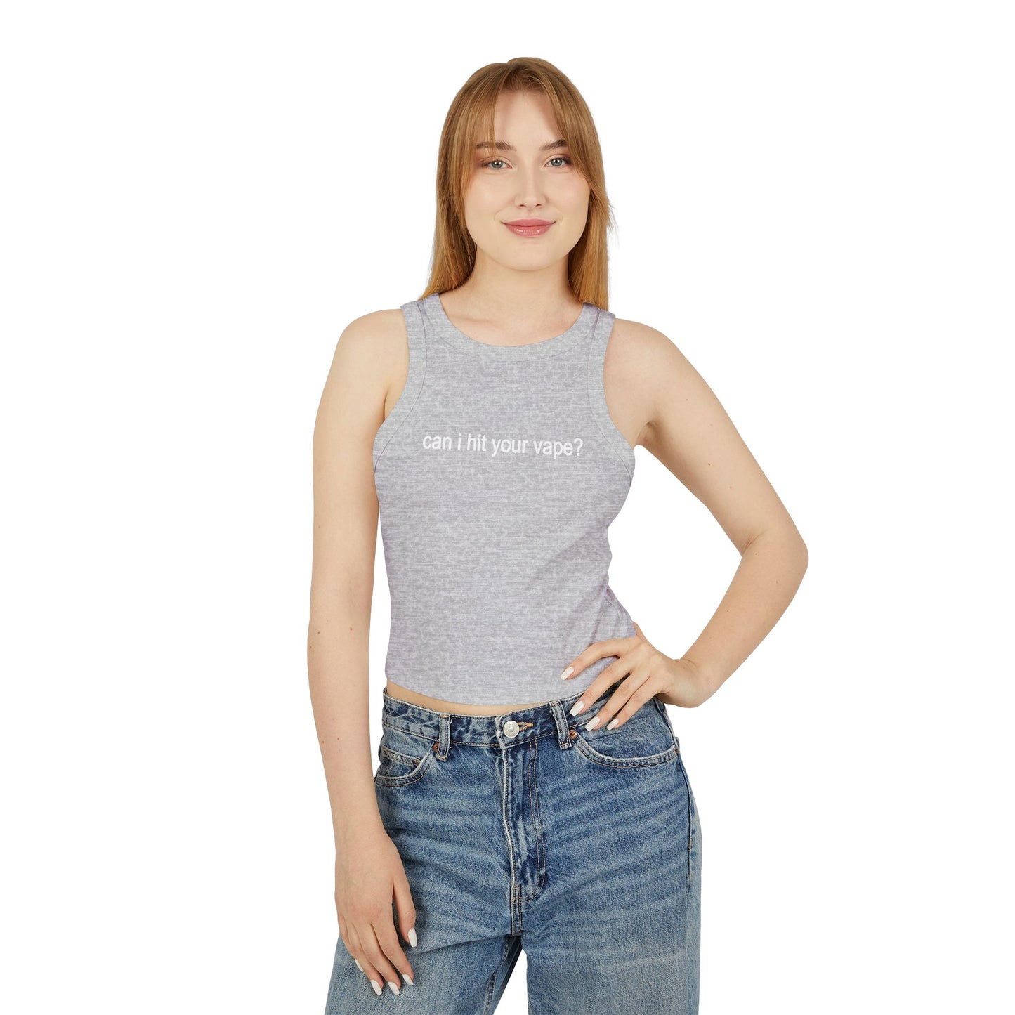"can i hit your vape?" tank  ☆ ribbed racerback top