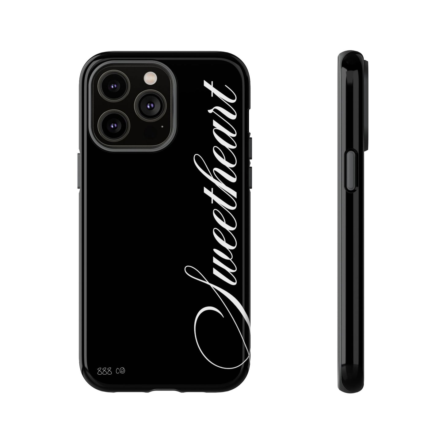 "SWEETHEART" ☆ black ☆ protective phone case