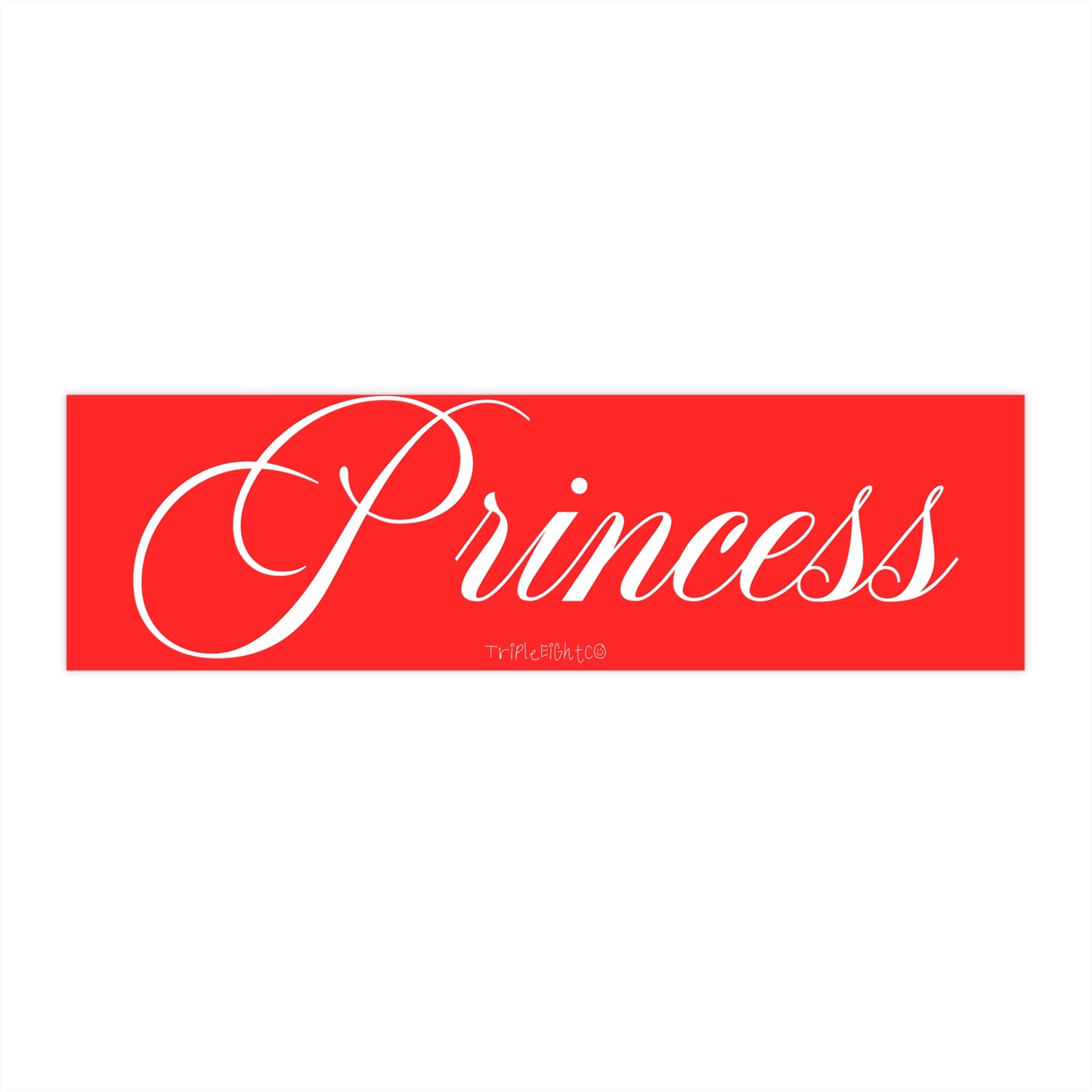 "PRINCESS" ☆ cherry ☆ laptop/bumper sticker decal