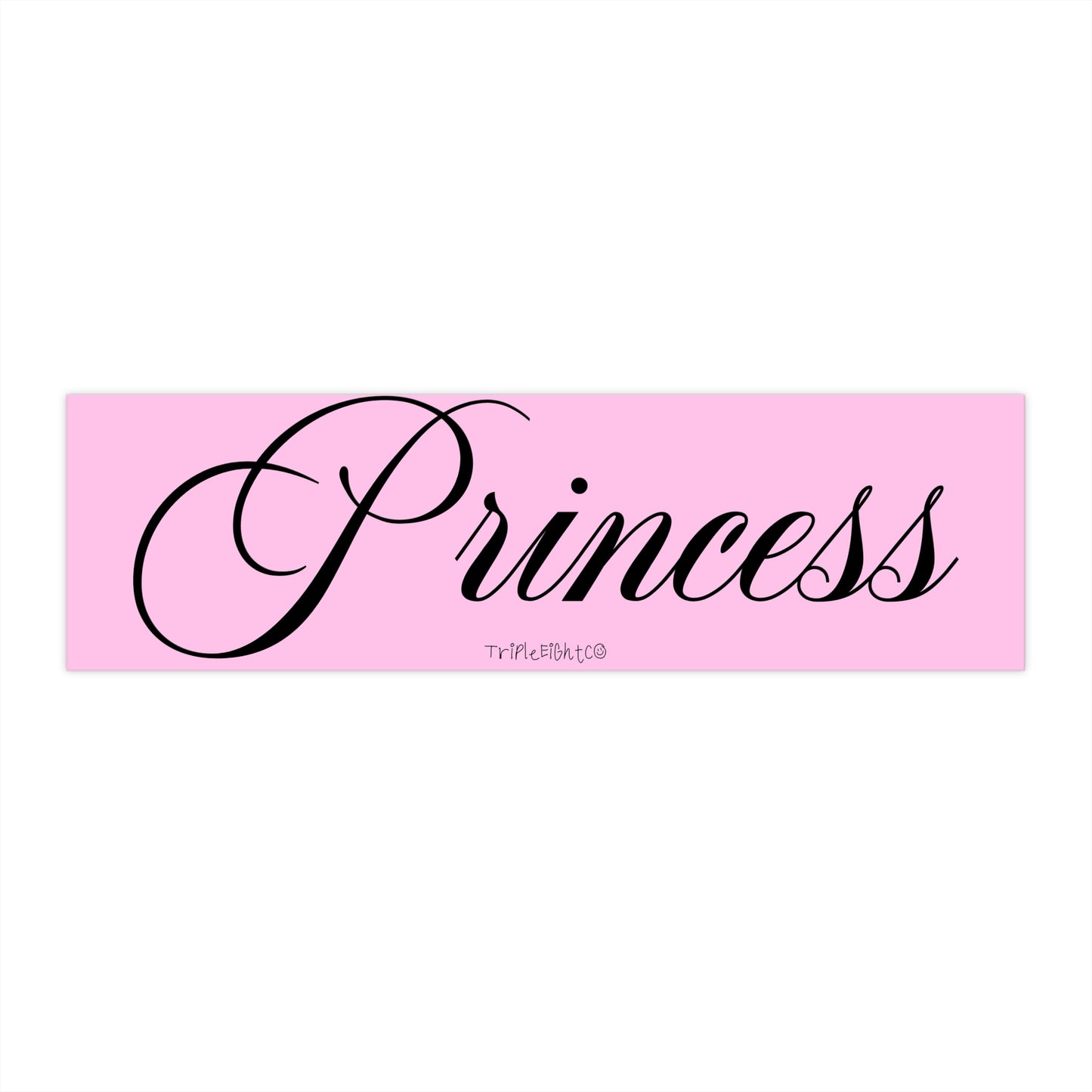 "PRINCESS" ☆ cotton candy ☆ laptop/bumper sticker decal
