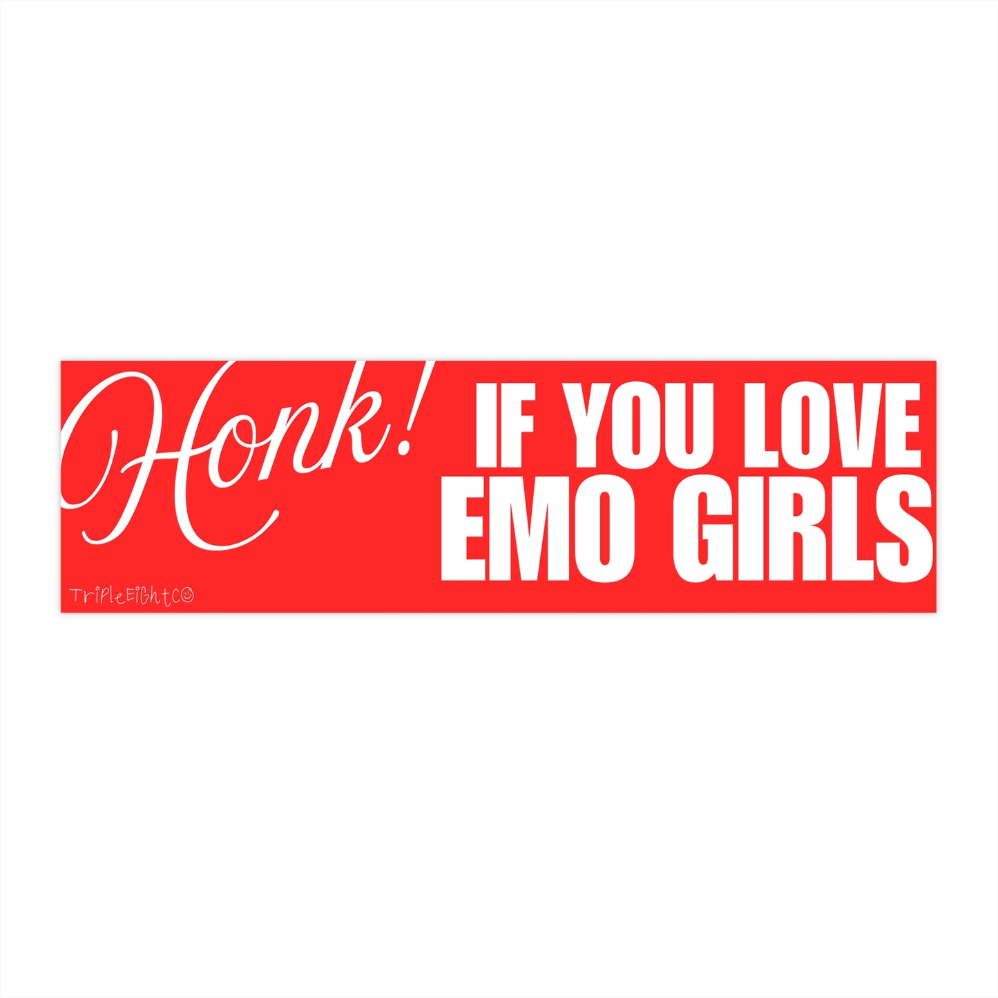 HONK! IF YOU LOVE EMO GIRLS ☆ cherry ☆ laptop/bumper sticker decal