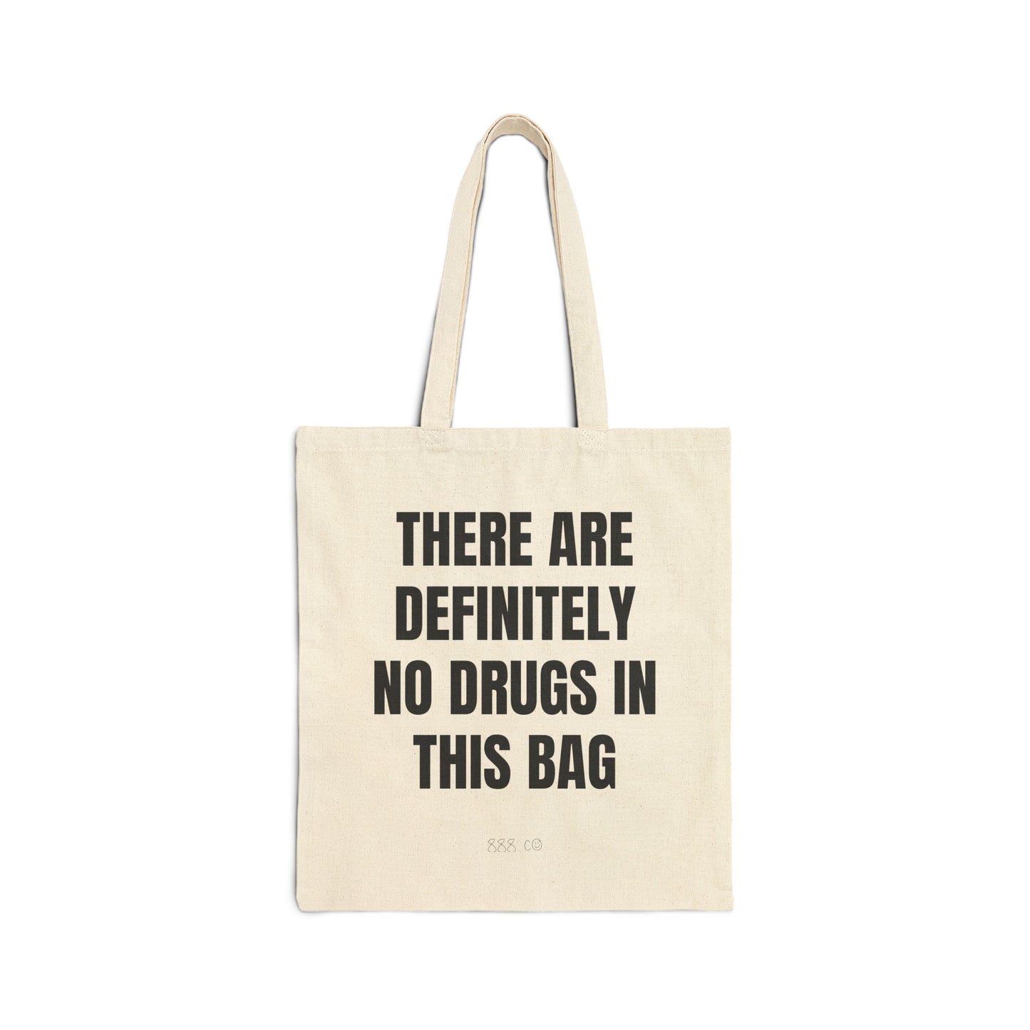 "NO DRUGS" tote