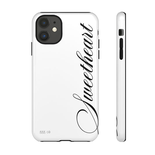 "SWEETHEART" ☆ white ☆ protective phone case
