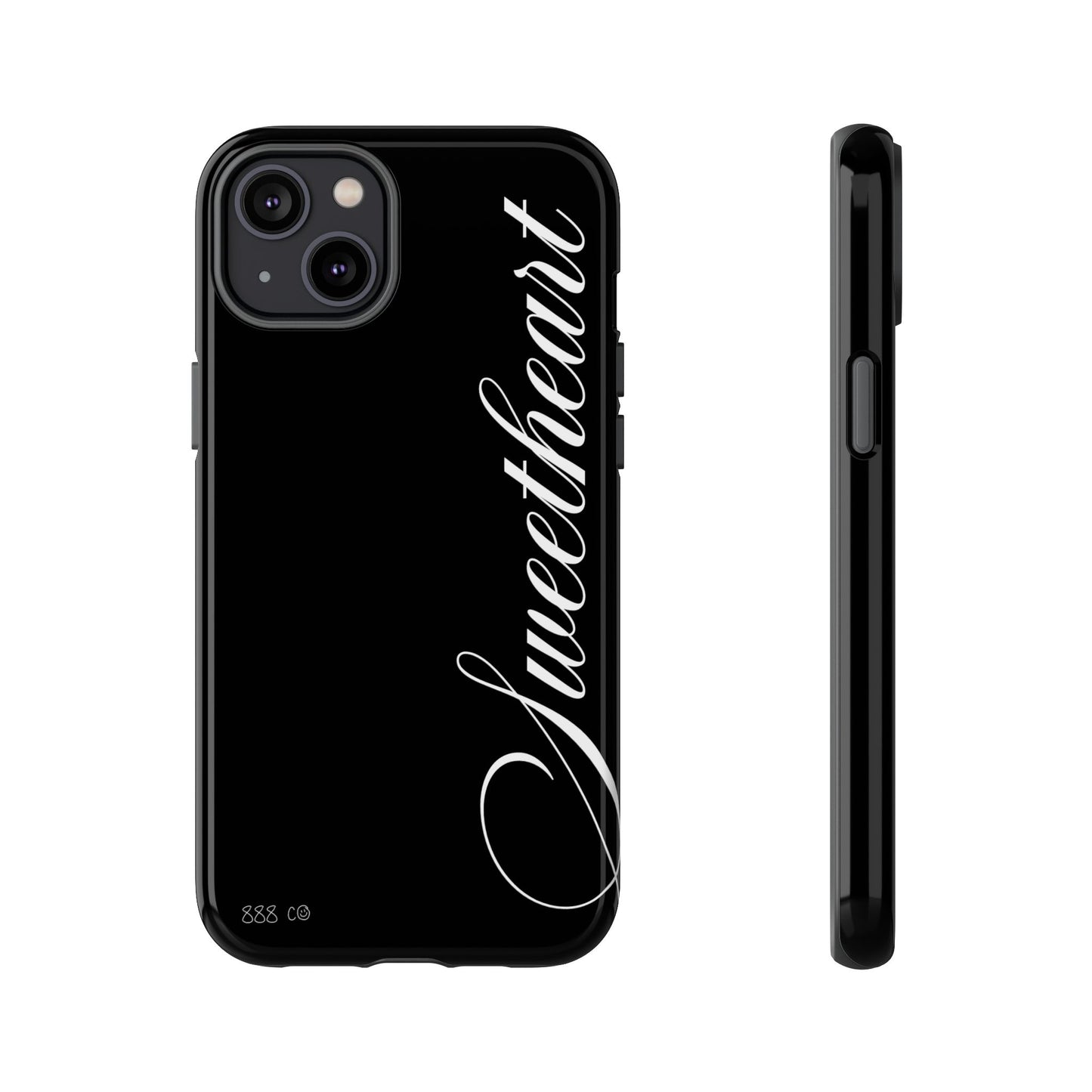 "SWEETHEART" ☆ black ☆ protective phone case