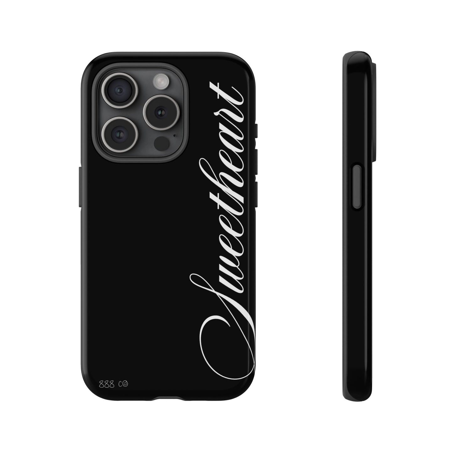 "SWEETHEART" ☆ black ☆ protective phone case