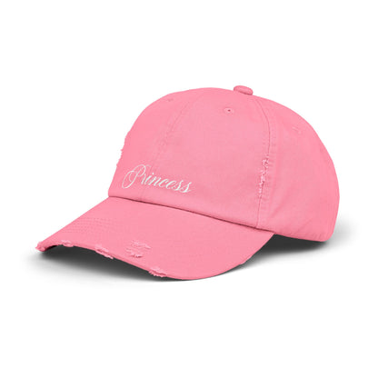 "PRINCESS" distressed cap