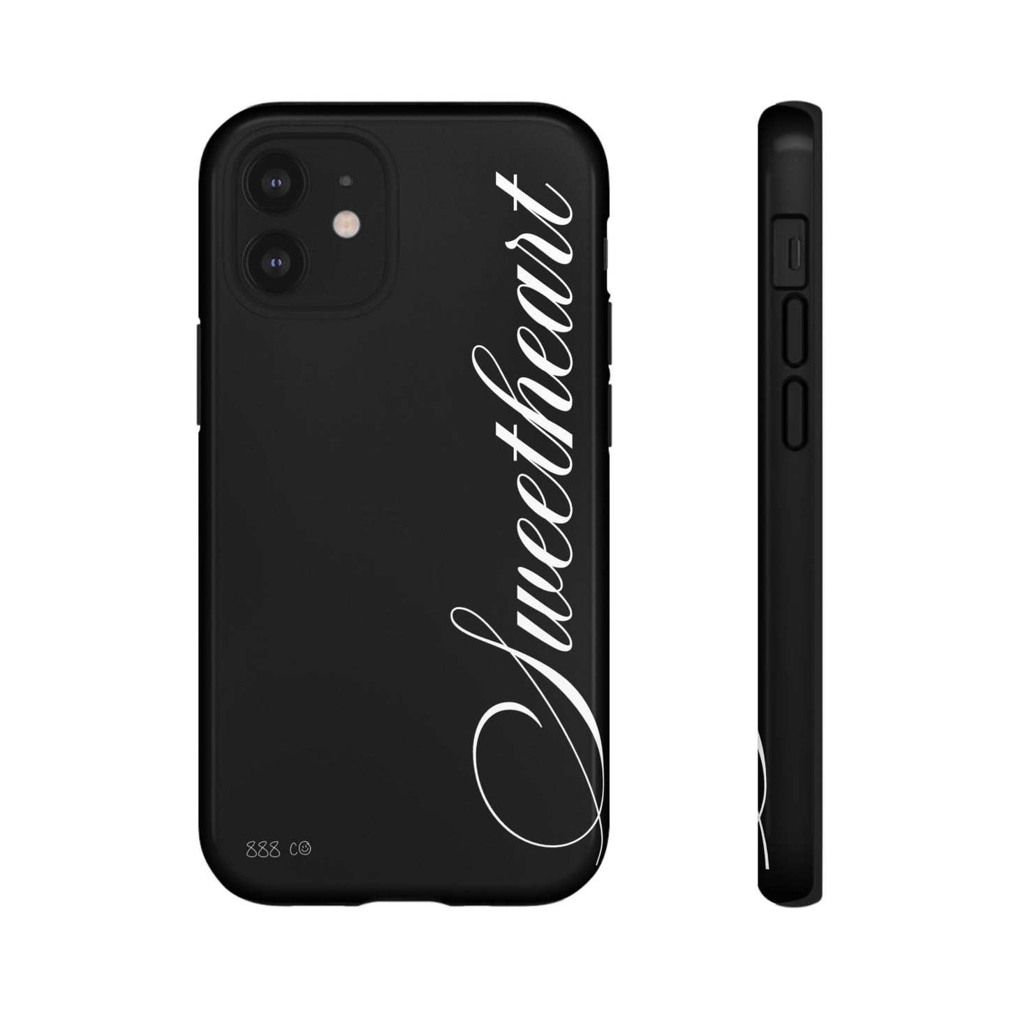 "SWEETHEART" ☆ black ☆ protective phone case